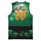 Custom Halloween Canberra Raiders Basketball Jersey Spooky Australia Mascot Rugby