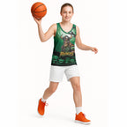 Custom Halloween Canberra Raiders Basketball Jersey Spooky Australia Mascot Rugby