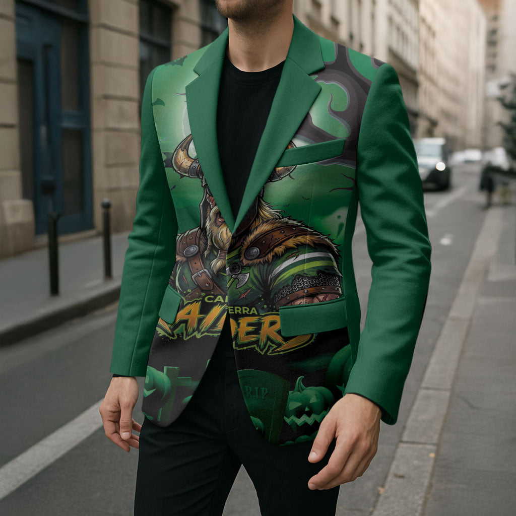 Custom Halloween Canberra Raiders Blazer Spooky Australia Mascot Rugby