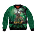 Custom Halloween Canberra Raiders Bomber Jacket Spooky Australia Mascot Rugby