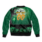 Custom Halloween Canberra Raiders Bomber Jacket Spooky Australia Mascot Rugby