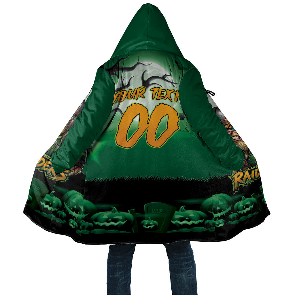 Custom Halloween Canberra Raiders Cloak Spooky Australia Mascot Rugby