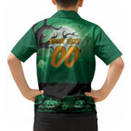 Custom Halloween Canberra Raiders Hawaiian Shirt Spooky Australia Mascot Rugby