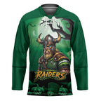 Custom Halloween Canberra Raiders Hockey Jersey Spooky Australia Mascot Rugby