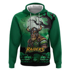 Custom Halloween Canberra Raiders Hoodie Spooky Australia Mascot Rugby