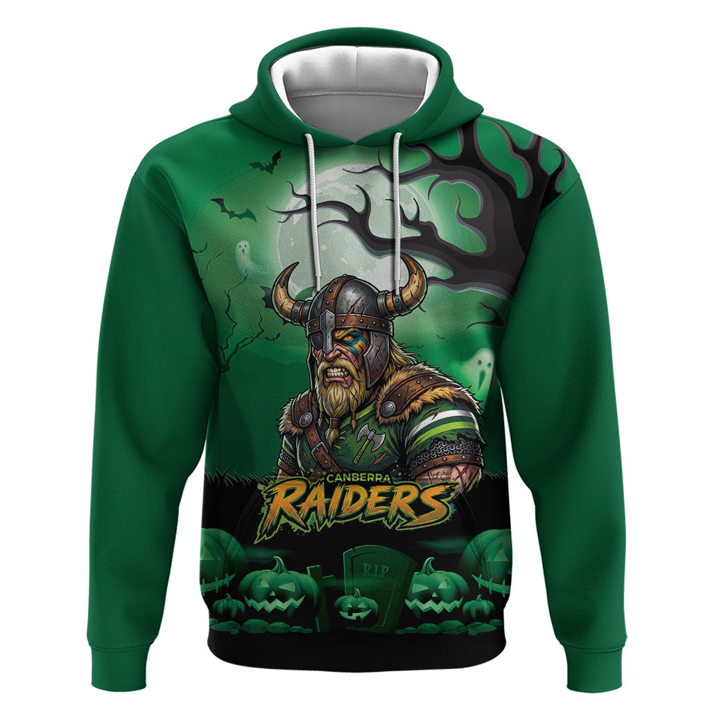 Custom Halloween Canberra Raiders Hoodie Spooky Australia Mascot Rugby