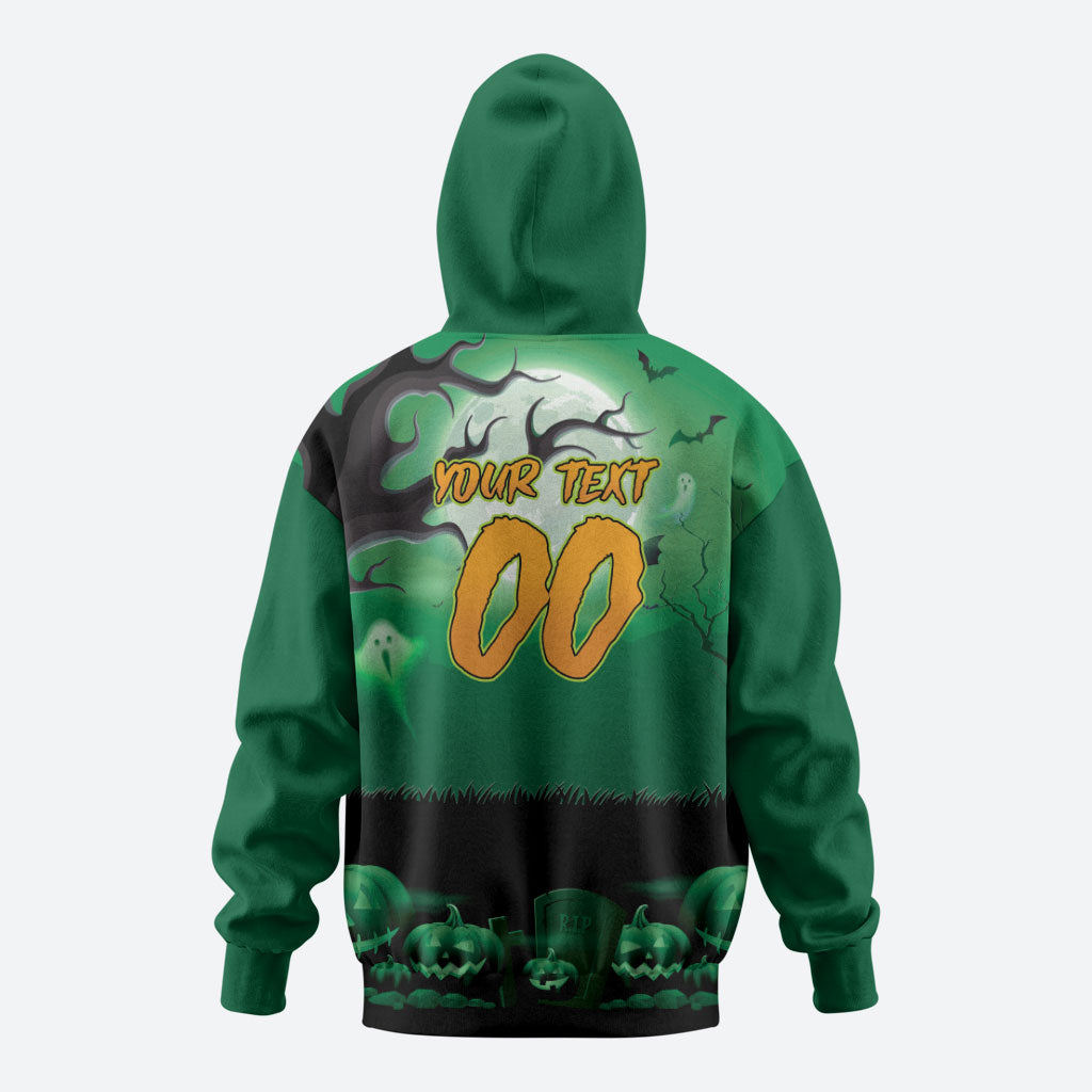 Custom Halloween Canberra Raiders Hoodie Spooky Australia Mascot Rugby