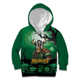 Custom Halloween Canberra Raiders Kid Hoodie Spooky Australia Mascot Rugby