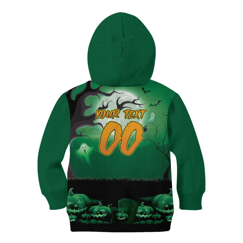 Custom Halloween Canberra Raiders Kid Hoodie Spooky Australia Mascot Rugby