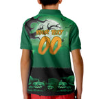 Custom Halloween Canberra Raiders Kid Polo Shirt Spooky Australia Mascot Rugby