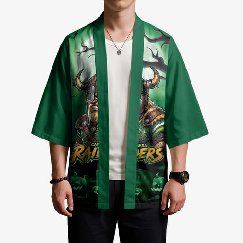 Custom Halloween Canberra Raiders Kimono Spooky Australia Mascot Rugby