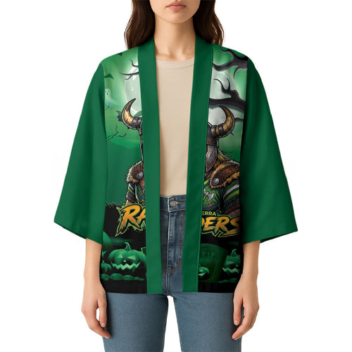 Custom Halloween Canberra Raiders Kimono Spooky Australia Mascot Rugby