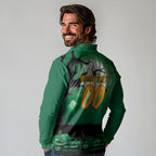 Custom Halloween Canberra Raiders Long Sleeve Polo Shirt Spooky Australia Mascot Rugby