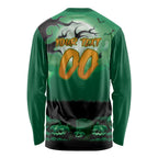Custom Halloween Canberra Raiders Long Sleeve Shirt Spooky Australia Mascot Rugby