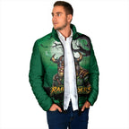 Custom Halloween Canberra Raiders Padded Jacket Spooky Australia Mascot Rugby