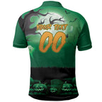Custom Halloween Canberra Raiders Polo Shirt Spooky Australia Mascot Rugby