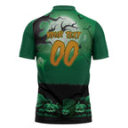 Custom Halloween Canberra Raiders Zipper Polo Shirt Spooky Australia Mascot Rugby