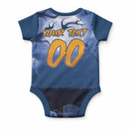 Custom Halloween Canterbury-Bankstown Bulldogs Baby Onesie Spooky Australia Mascot Rugby