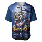 Custom Halloween Canterbury-Bankstown Bulldogs Baseball Jersey Spooky Australia Mascot Rugby