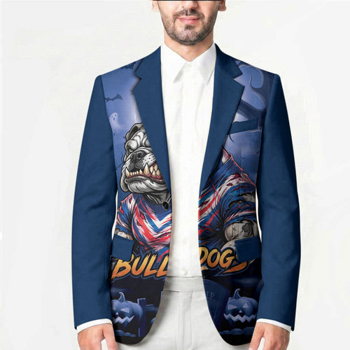 Custom Halloween Canterbury-Bankstown Bulldogs Blazer Spooky Australia Mascot Rugby
