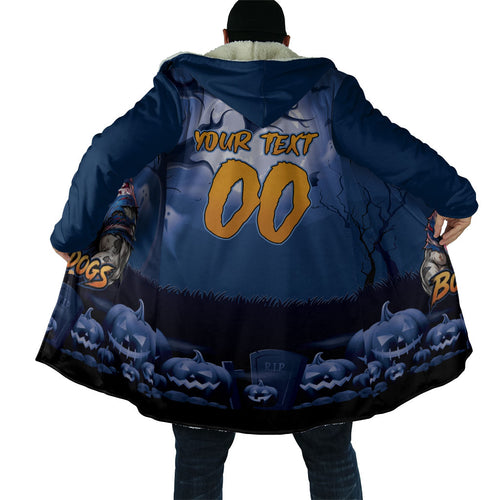Custom Halloween Canterbury-Bankstown Bulldogs Cloak Spooky Australia Mascot Rugby