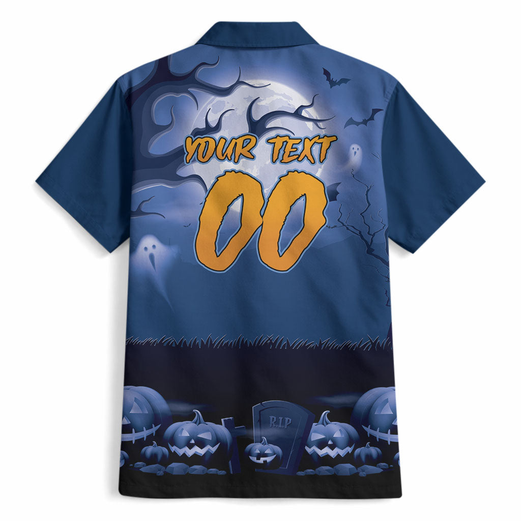 Custom Halloween Canterbury-Bankstown Bulldogs Hawaiian Shirt Spooky Australia Mascot Rugby
