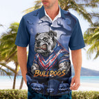 Custom Halloween Canterbury-Bankstown Bulldogs Hawaiian Shirt Spooky Australia Mascot Rugby