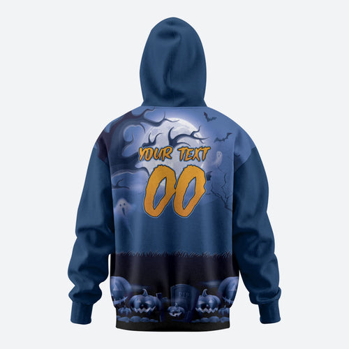 Custom Halloween Canterbury-Bankstown Bulldogs Hoodie Spooky Australia Mascot Rugby