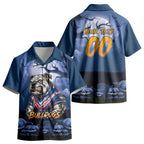 Custom Halloween Canterbury-Bankstown Bulldogs Kid Hawaiian Shirt Spooky Australia Mascot Rugby