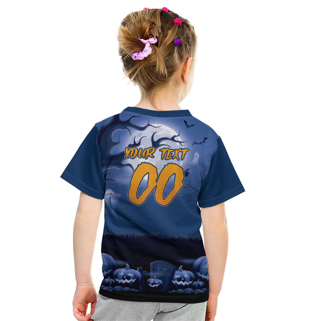 Custom Halloween Canterbury-Bankstown Bulldogs Kid T Shirt Spooky Australia Mascot Rugby