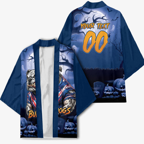 Custom Halloween Canterbury-Bankstown Bulldogs Kimono Spooky Australia Mascot Rugby