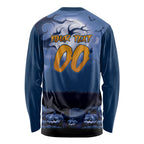 Custom Halloween Canterbury-Bankstown Bulldogs Long Sleeve Shirt Spooky Australia Mascot Rugby