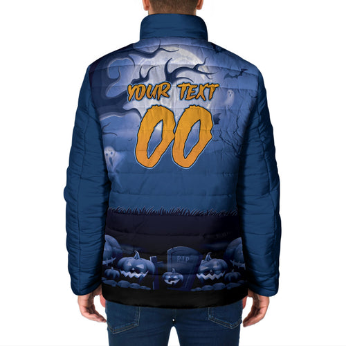 Custom Halloween Canterbury-Bankstown Bulldogs Padded Jacket Spooky Australia Mascot Rugby