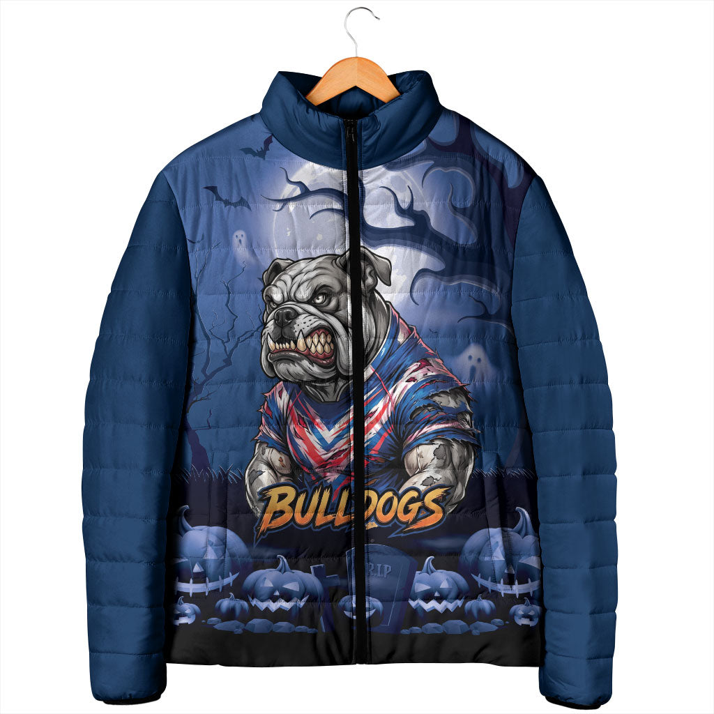 Custom Halloween Canterbury-Bankstown Bulldogs Padded Jacket Spooky Australia Mascot Rugby