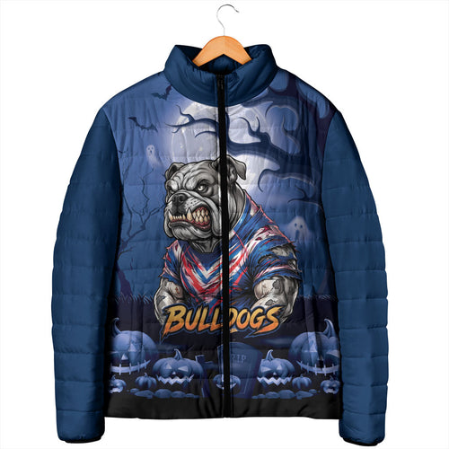 Custom Halloween Canterbury-Bankstown Bulldogs Padded Jacket Spooky Australia Mascot Rugby