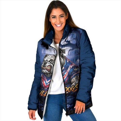 Custom Halloween Canterbury-Bankstown Bulldogs Padded Jacket Spooky Australia Mascot Rugby