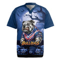 Custom Halloween Canterbury-Bankstown Bulldogs Rugby Jersey Spooky Australia Mascot Rugby
