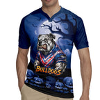 Custom Halloween Canterbury-Bankstown Bulldogs Rugby Jersey Spooky Australia Mascot Rugby