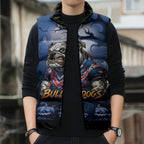 Custom Halloween Canterbury-Bankstown Bulldogs Sleeveless Puffer Jacket Spooky Australia Mascot Rugby