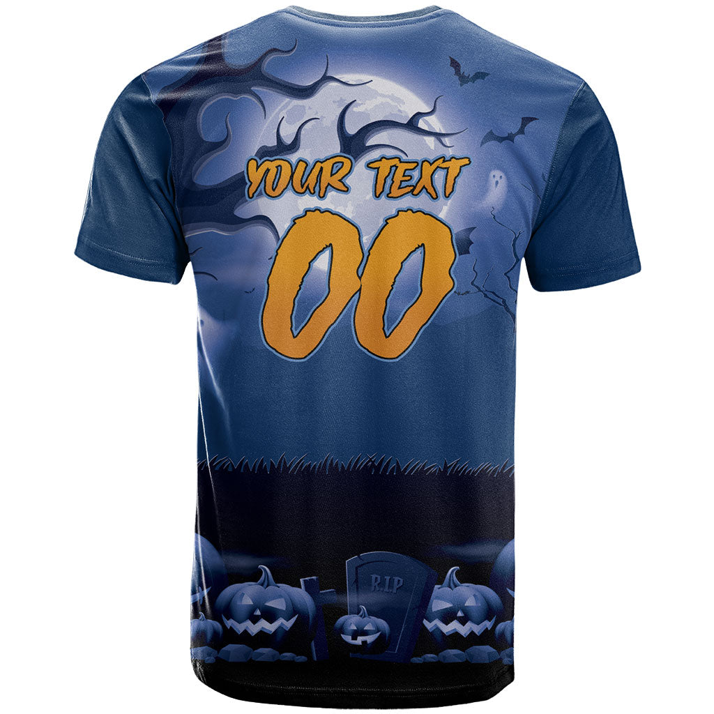 Custom Halloween Canterbury-Bankstown Bulldogs T Shirt Spooky Australia Mascot Rugby