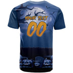 Custom Halloween Canterbury-Bankstown Bulldogs T Shirt Spooky Australia Mascot Rugby