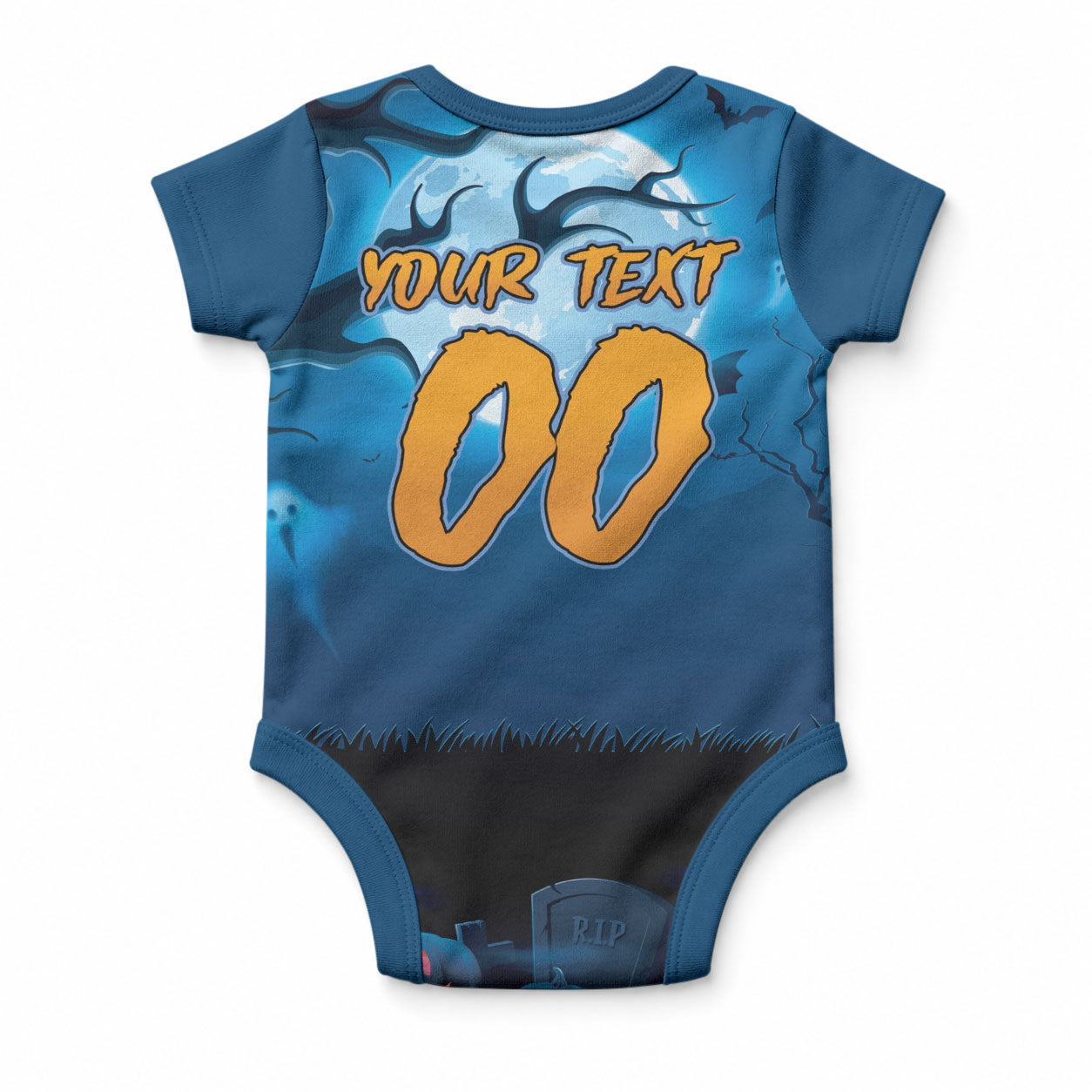 Custom Halloween Cronulla-Sutherland Sharks Baby Onesie Spooky Australia Mascot Rugby