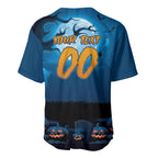 Custom Halloween Cronulla-Sutherland Sharks Baseball Jersey Spooky Australia Mascot Rugby