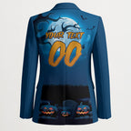 Custom Halloween Cronulla-Sutherland Sharks Blazer Spooky Australia Mascot Rugby