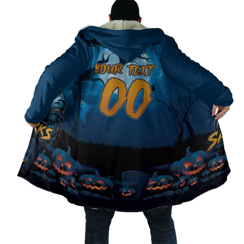 Custom Halloween Cronulla-Sutherland Sharks Cloak Spooky Australia Mascot Rugby