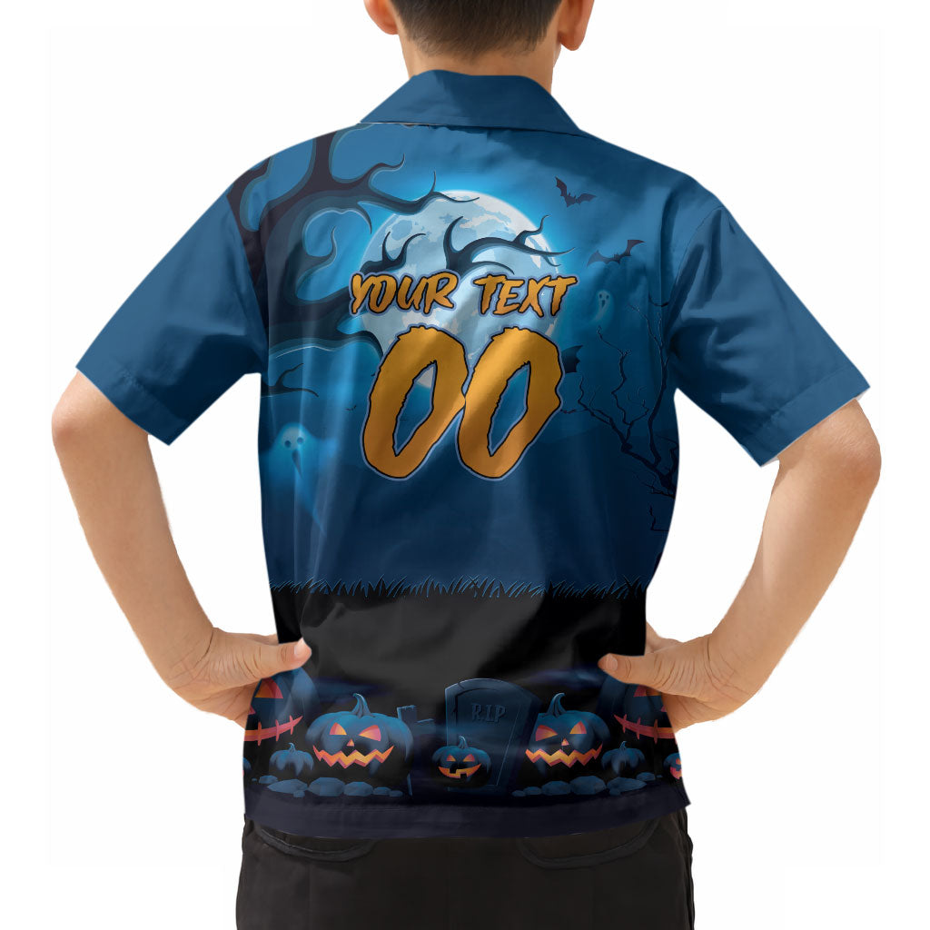Custom Halloween Cronulla-Sutherland Sharks Hawaiian Shirt Spooky Australia Mascot Rugby