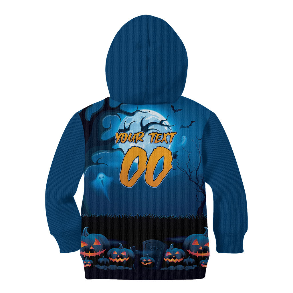 Custom Halloween Cronulla-Sutherland Sharks Kid Hoodie Spooky Australia Mascot Rugby