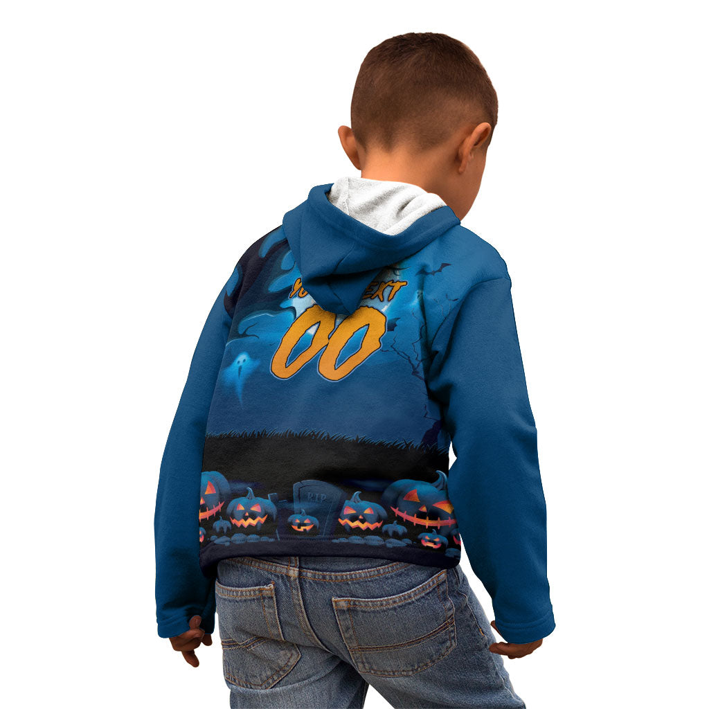 Custom Halloween Cronulla-Sutherland Sharks Kid Hoodie Spooky Australia Mascot Rugby