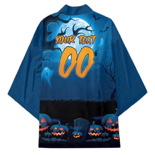 Custom Halloween Cronulla-Sutherland Sharks Kimono Spooky Australia Mascot Rugby