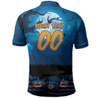 Custom Halloween Cronulla-Sutherland Sharks Polo Shirt Spooky Australia Mascot Rugby